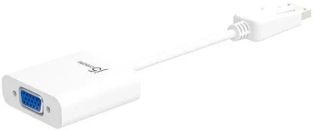 Main image of DisplayPort to VGA Adapter- 4K 1080p @ 60 Hz | 1.62 Gbps and 2.7 Gbps | Compatible with Apple iMac or MacBook, PC, HDTV, Projectors and More
