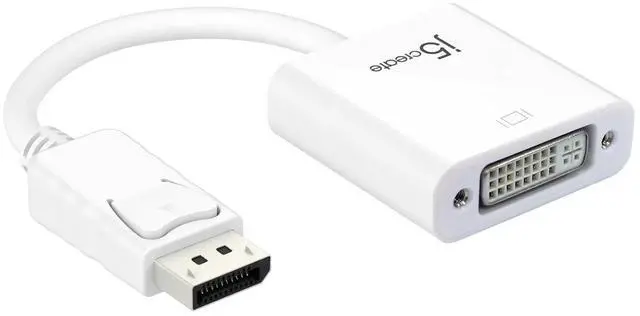 Main image of DisplayPort to DVI Adapter, DP to DVI (Male to Female) Compatible with Computer, Desktop, Laptop, PC, Monitor, Projector, HDTV (JDA134)