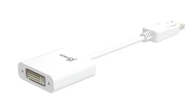 Alt view image 2 of 7 - DisplayPort to DVI Adapter, DP to DVI (Male to Female) Compatible with Computer, Desktop, Laptop, PC, Monitor, Projector, HDTV (JDA134)