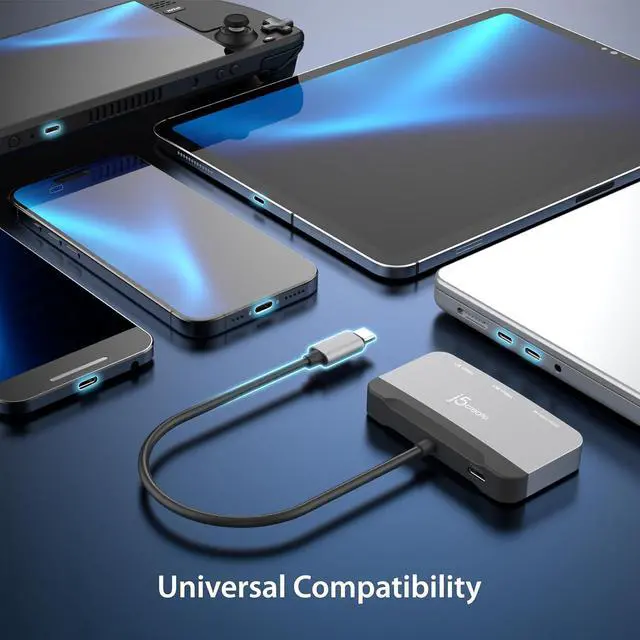 Alt view image 6 of 7 - USB-C to USB 10Gbps & HDMI 4K144Hz Adapter (JCA399G)