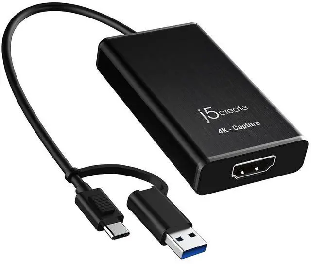 Main image of 4K HDMI Video Capture Card, DSLR Cam Link, Game Capture Adapter for Game Live, Broadcasting, Streaming, Video Conference | Support 4K30, 2K60, 1080p120 (JVA11)