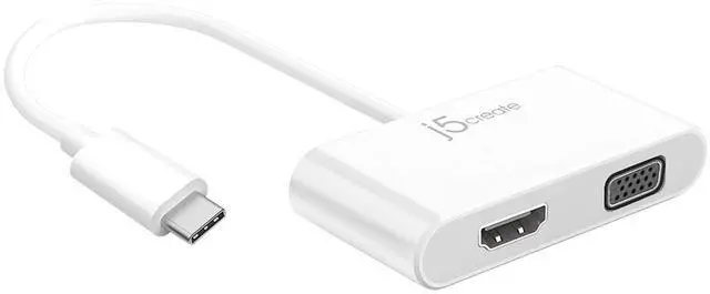 Main image of USB-C to HDMI/VGA Adapter - Support 4K60Hz HDMI or 1080p VGA, Mirror and Extended Mode - Compatible with iPad Pro, MacBook, Surface Laptop and Thunderbolt 3/4 (JCA174)
