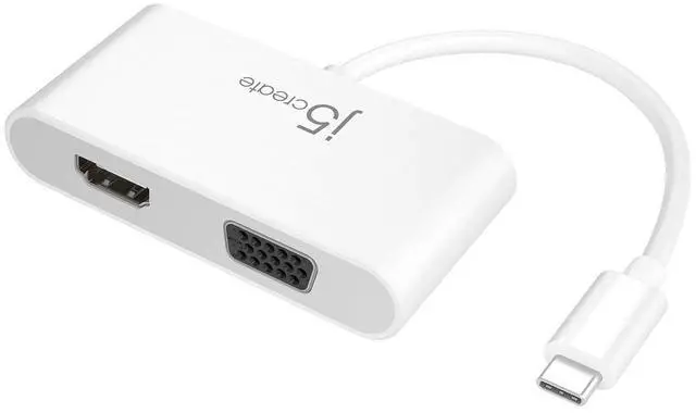 Alt view image 7 of 7 - USB-C to HDMI/VGA Adapter - Support 4K60Hz HDMI or 1080p VGA, Mirror and Extended Mode - Compatible with iPad Pro, MacBook, Surface Laptop and Thunderbolt 3/4 (JCA174)
