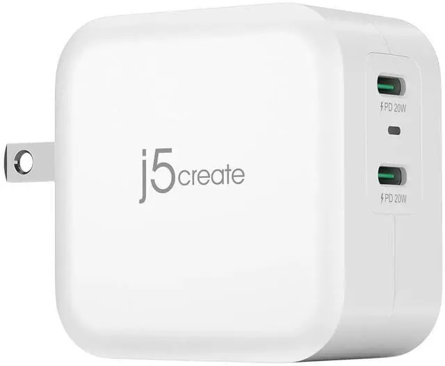Main image of PD 40W Dual Port USB C Wall Charger - Fast Charging for iPhone 15, 15 Plus, 15 Pro, 15 Pro Max, 14, 13, 12, 11, Galaxy S23, S22, S21, iPad, AirPods & More (JUP2440)