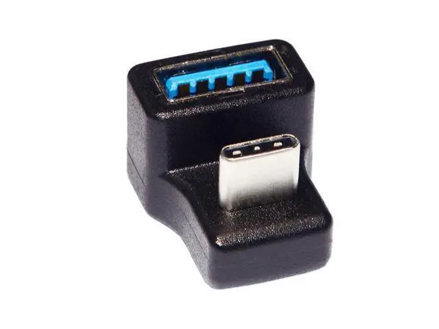 Alt view image 3 of 3 - 180 Degree Up & Down Angled Type-C USB-C OTG to USB 5.0 Female Extension Adapter for Cell Phone & Tablet