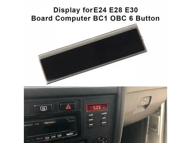 Alt view image 2 of 7 - Car LCD Display 6 Button Computer on Board Display for E28 E30 OBC 325I 318I 325Ix 528 525I 535I 62131377803