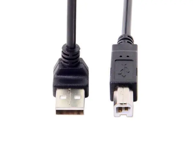 Alt view image 2 of 3 - Chenyang B type Male to down Angled USB 2.0 Male Cable for Printer scanner Hard Disk 20cm
