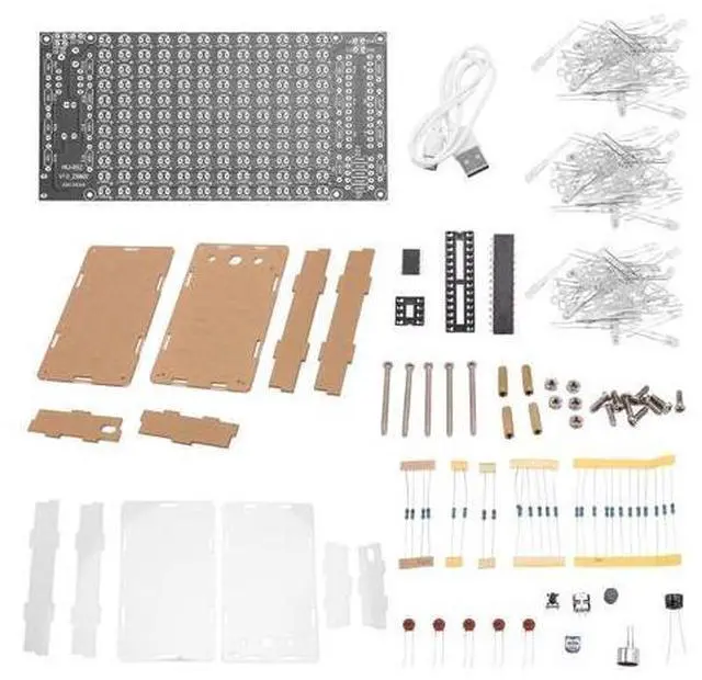 Main image of Mini Electronic Display Sound Activated Home Stereo Speaker DIY Solder Project Kit