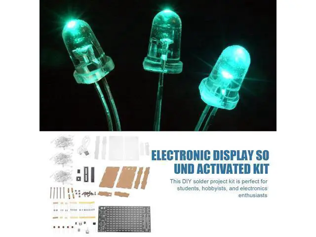 Alt view image 2 of 7 - Mini Electronic Display Sound Activated Home Stereo Speaker DIY Solder Project Kit