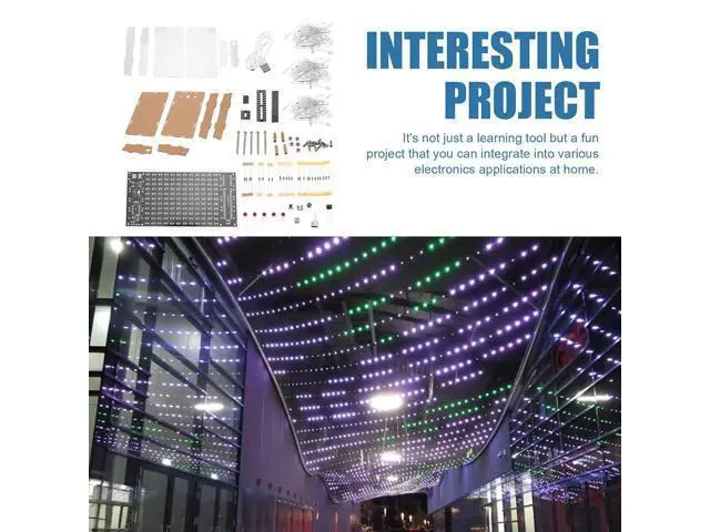 Alt view image 5 of 7 - Mini Electronic Display Sound Activated Home Stereo Speaker DIY Solder Project Kit
