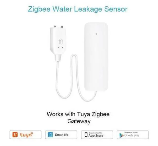 Alt view image 4 of 7 - Tuya ZigBee Water Level Sensor Leakage Alarm Flood Leak Detector Smart Home Water Alert Overflow Alarm Security System