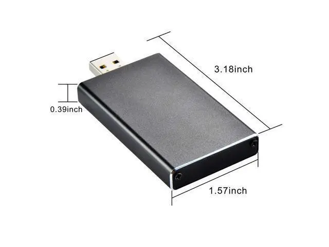 Alt view image 2 of 3 - Usb3.0 To Msata Mini-Sata 30Mm x 50Mm Full Size Ssd Portable Hard Disk Driver External Enclosure