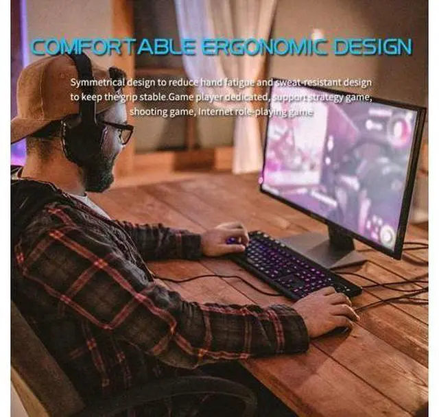 Alt view image 6 of 7 - Gaming Mouse Wired, 13 Programmable Buttons (8+5 Side Buttons), RGB Backlit, Marco, 10000 DPI Adjustable, Comfortable Grip Ergonomic Optical Gaming Mice with Tunable Weights, Black