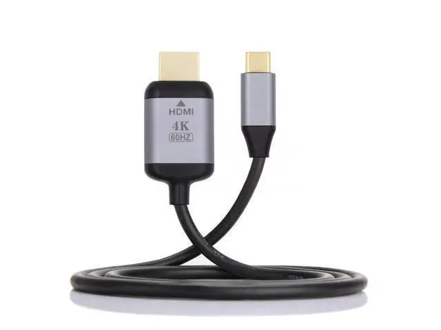 Alt view image 2 of 7 - Vszerda 1.8m USB 3.1 Type C USB-C Source to HDMI HDTV Displays Male 4K Monitor Cable for Laptop