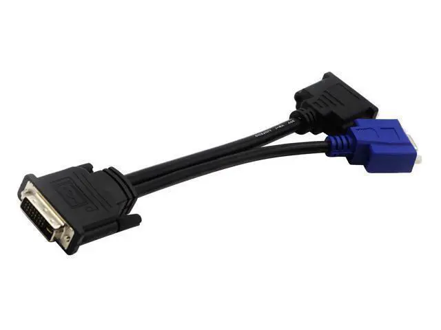 Alt view image 6 of 7 - Vszerda 10 in/30cm Wyse DVI Splitter Cable - DVI-I to VGA - M/F - Comparable to Wyse Y-Cable