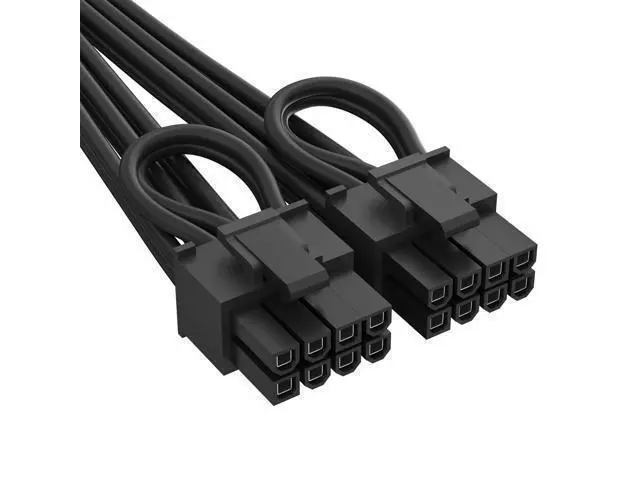 Alt view image 4 of 7 - Vszerda 12VHPWR Cable Extension, 16 Pin(12+4) Female to Dual PCIe 8 Pin(6+2) Male GPU, PSU Conversion Cable for Power Supply 6.8 in(17cm)