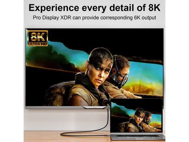 Alt view image 3 of 7 - Vszerda 240W for USB 4 Long Cable 6.6 ft, Support 8K@60Hz, 4K@144Hz 40Gbps/240W PD Charging Compatible with Thunderbolt 4/3 iPhone 15 Pro/15 Pro Max, MacBook Pro, Docking, eGPU, SSD, Surface Pro