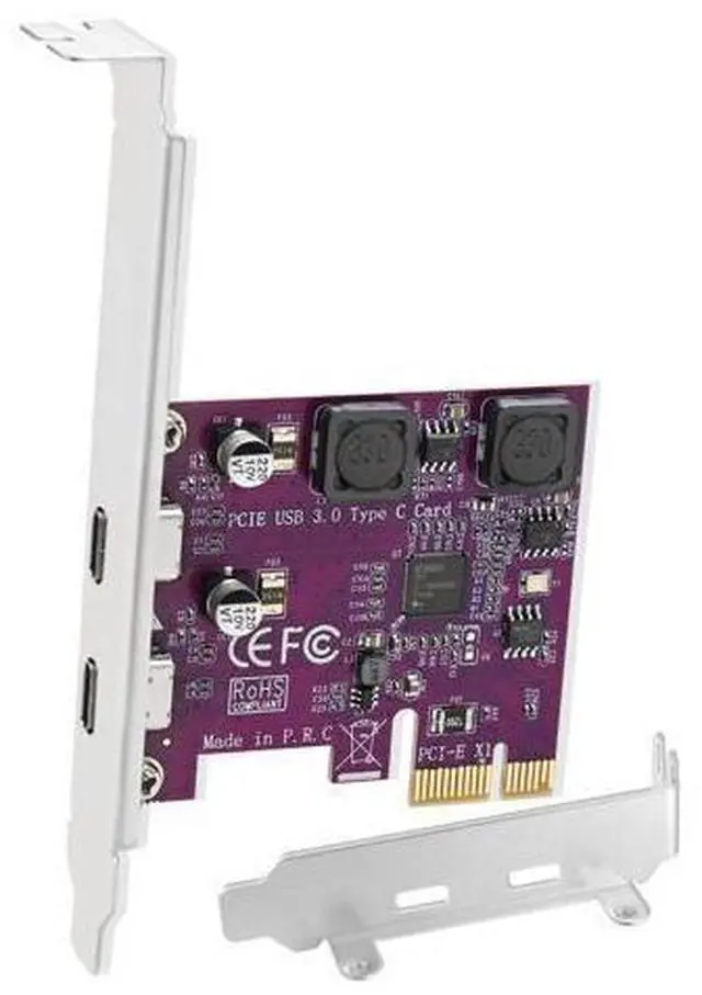 Main image of Vszerda 2X 5Gbps USB-C Ports PCI Express to USB 3.0 Expansion Card for Windows 11, 10, 8.x, 7, Vista, XP Desktop PCs, Built in Self-Powered Technology, No Need Additional Power Supply (FS-U302C-Pro)