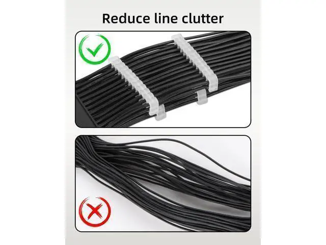 Alt view image 5 of 7 - Vszerda Cable Comb Kit,PSU Cable Combs,CPU Cable Management,48 pcs Set 24-pin x 8,8-pin x 24,6-pin x 16,3mm up to 3.4mm black