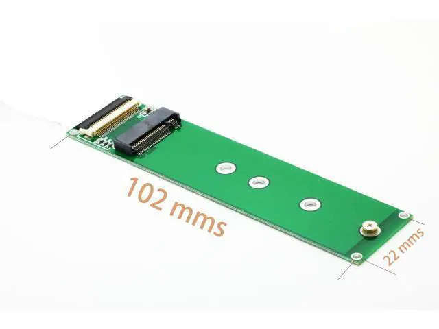 Alt view image 2 of 4 - Vszerda M.2 (NGFF) nVME SSD to Mini PCIe Adapter with 20cm Cable