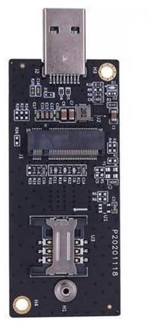 Main image of Vszerda M.2 Key-B NGFF WWAN to USB 3.0 Riser Card Adapter w SIM Slot for 3G/4G/5G LTE Wireless Module Modem Card
