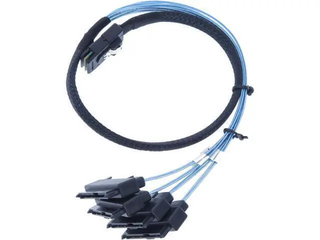 Alt view image 2 of 2 - Vszerda Mini SAS to SAS Cable SFF-8087 to SFF-8482 Internal Breakout Cable with SATA Power for Raid Controller to HDD 3.3FT