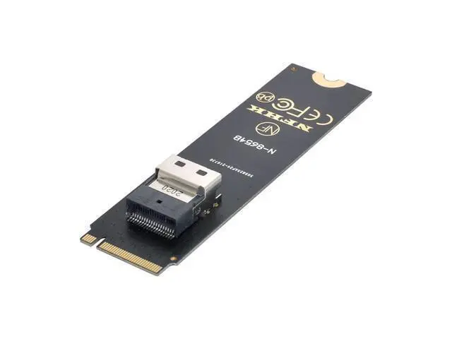 Alt view image 2 of 7 - Vszerda NGFF M-Key NVME to U.2 U2 Kit SFF-8639 to SFF-8654 Slimline SAS PCIe SSD Adapter for Mainboard