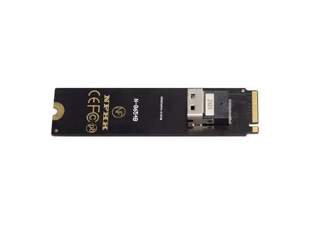 Alt view image 7 of 7 - Vszerda NGFF M-Key NVME to U.2 U2 Kit SFF-8639 to SFF-8654 Slimline SAS PCIe SSD Adapter for Mainboard
