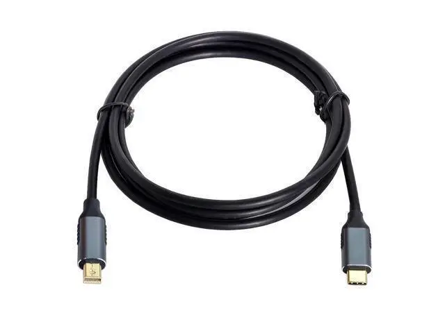 Alt view image 2 of 7 - Vszerda USB 3.1 Type C USB-C Source to Mini DisplayPort DP Displays Male 4K Monitor Cable for Laptop 1.8m