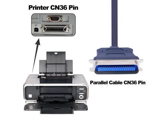 Alt view image 5 of 7 - Vszerda USB to CN36 Parallel Port Printer Cable USB 2.0 to Centronics 36 Pin Parallel IEEE 1284 Printer Adapter Cable Converter Cord-1.2M/3.9FT