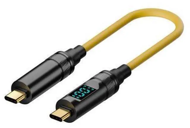 Main image of Vszerda USB-C to USB C 100W 20Gbps Power & Data Cable with Smart LED Display 8K Type-C Male to Male for Laptop Disk Phone 200cm