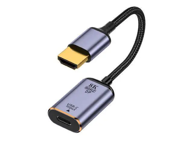 Alt view image 2 of 7 - Vszerda USB-C Type C Female Source to HDMI Sink HDTV Cable 8K@60hz 4K@120hz for Tablet & Phone & Laptop
