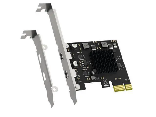 Alt view image 6 of 7 - GLOTRENDS U3142CX1 2-Port 10Gb USB 3.1 Gen2 Type-C to PCIE X1 Expansion Card with ASM 3142 Chip, Regular and Low-profible Bracket