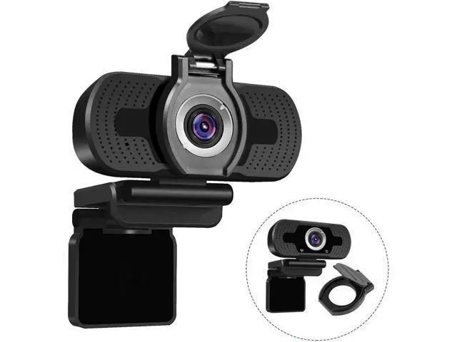 Alt view image 7 of 7 - Webcam with Microphone with Privacy Cover,1080P Full HD Web Camera with Wide View for Live Broadcast,PC Laptop Desktop USB Webcams Computer Video Camera