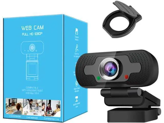 Alt view image 6 of 7 - Webcam with Microphone with Privacy Cover,1080P Full HD Web Camera with Wide View for Live Broadcast,PC Laptop Desktop USB Webcams Computer Video Camera