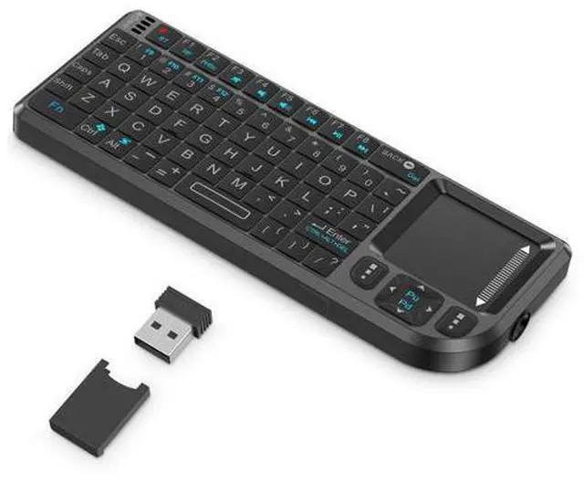 Main image of Mini Keyboard with Touchpad, Mini Bluetooth Keyboard, 2.4G Ultra-Thin Handheld Wireless Portable, Suitable for PC/Tablet/TV/Smartphone, Suitable for Travel, Office and Home UseRechargeable