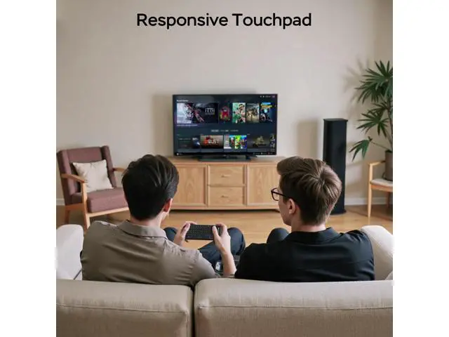 Alt view image 7 of 7 - Mini Keyboard with Touchpad, Mini Bluetooth Keyboard, 2.4G Ultra-Thin Handheld Wireless Portable, Suitable for PC/Tablet/TV/Smartphone, Suitable for Travel, Office and Home UseRechargeable