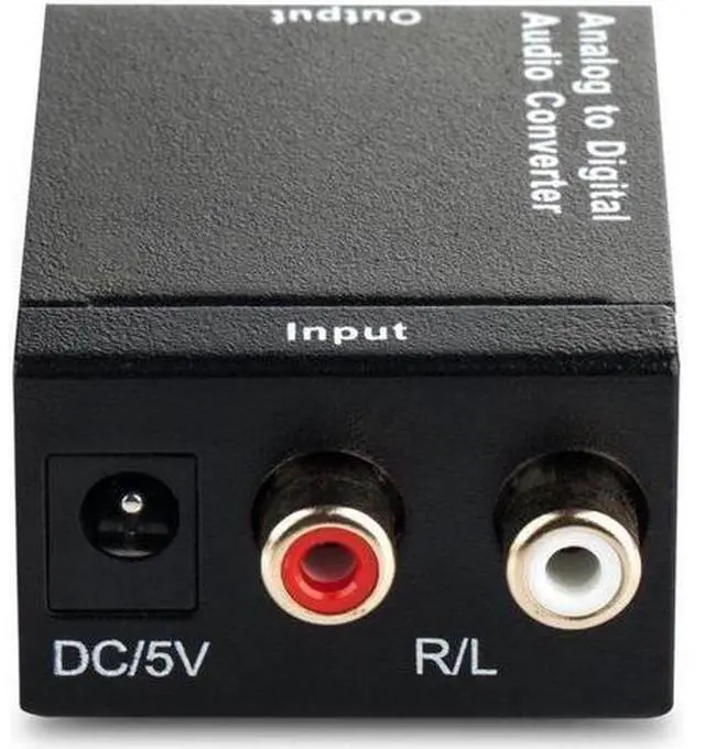 Main image of Musou RCA Analog to Digital Optical Toslink Coaxial Audio Converter Adapter with Optical Cable