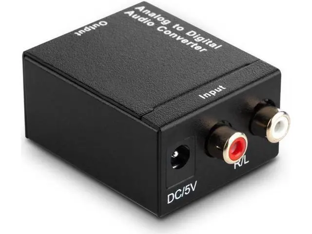 Alt view image 3 of 7 - Musou RCA Analog to Digital Optical Toslink Coaxial Audio Converter Adapter with Optical Cable