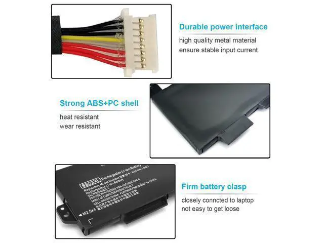 Alt view image 4 of 7 - 50Wh SS03XL 933321-855 Battery for HP EliteBook 840 735 745 830 G5 G6 EliteBook 730 740 836 846 G5 ZBook 14U G5 G6 SS03050XL-PL 932823-171 HSN-113C-4 932823-421 932823-1C1 HSN-112C HSTNN-LB8G 11.55V
