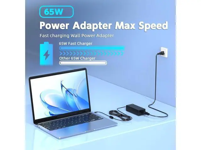 Alt view image 5 of 7 - 65W 45W AC Charger Compatible with Dell Inspiron 15 3000 5000 Series 3500 3501 3502 3520 3535 3581 3582 3583 3590 3593 3595 5501 5510 5515 5570 5590 5591 5593 Laptop Charger Power Supply Cord