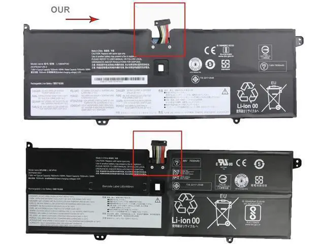 Alt view image 7 of 7 - Hubei L18C4PH0 L18M4PH0 5B10T11585 5B10W67374 5B10T11586 5B10W67180 Laptop Battery Replacement for Lenovo Ideapad Yoga C940-14IIL Series(7.68V 60Wh 7820mAh)