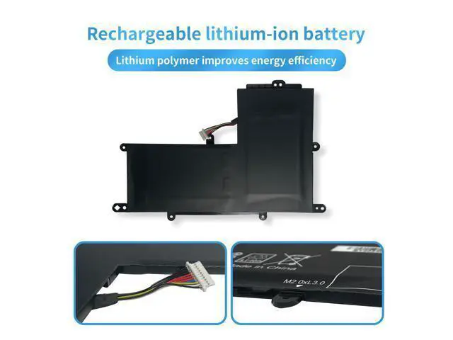 Alt view image 3 of 6 - Hubei PO02XL HSTNN-DB7G TPN-Q166 823908-1C1 823908-2C1 824560-005 HSTNN-IB7G Laptop Battery Compatible with HP Stream 11-R 11-R014WM Pro G2 G3 Series(7.6V 37Wh)