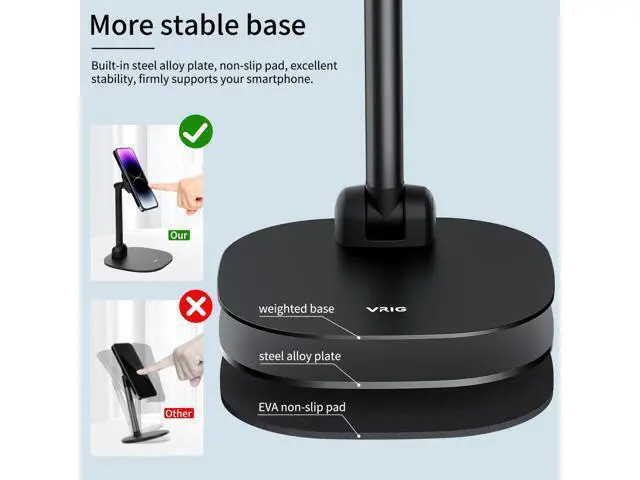 Alt view image 6 of 7 - Magnetic Wireless Charger Phone Stand 360°Rotation Desktop Phone Holder Adjustable Cell Phone Stand for iPhone 17/17pro/16/15/14/13 Series Foldable Wireless Charging Station for Android/AirPod