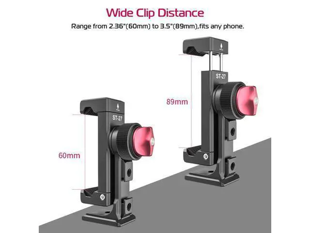 Alt view image 5 of 7 - Metal Phone Tripod Mount 3 Cold Shoes & Arca Port, 360° Smartphone Tripod Adapter for iPhone 17 16 15 Cell Phone Stand Holder for Desktop Video Live Streaming Vlogging Rig