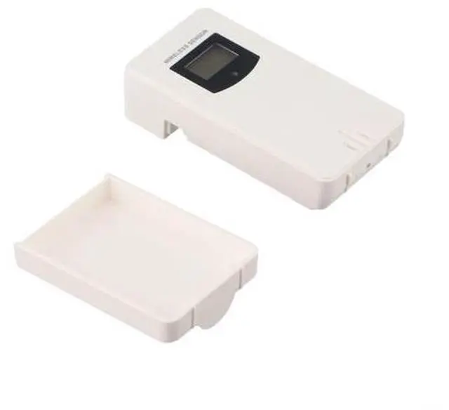 Main image of Wireless Temperature and Humidity Sensor Weather Station, 433.92 MHz Radio Transmitter with LCD Display, White(White)
