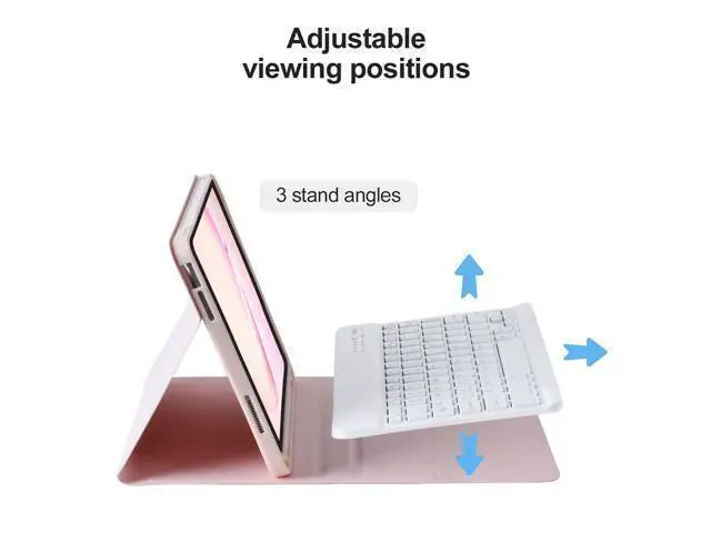 Alt view image 5 of 7 - BQSS for iPad 10th Generation Keyboard Case 10.9"2022 & LED Wireless Mouse, 2.4G Wireless Bluetooth Two Mode Computer Mice