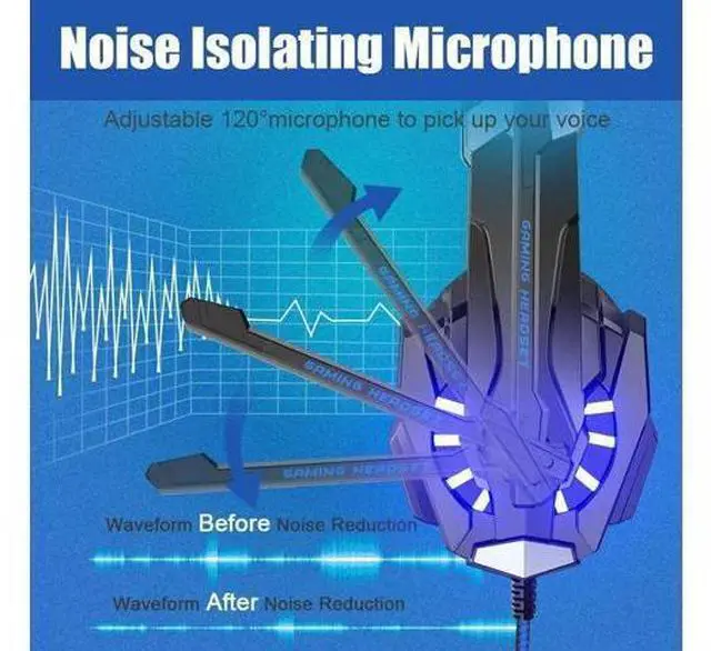 Alt view image 3 of 7 - G9000 Hifi Pro Gaming Headphone Game Headset+3200 DPI X7 Pro Gaming Mouse Gift Big Gaming Mousepad Pro Gamer in Stock