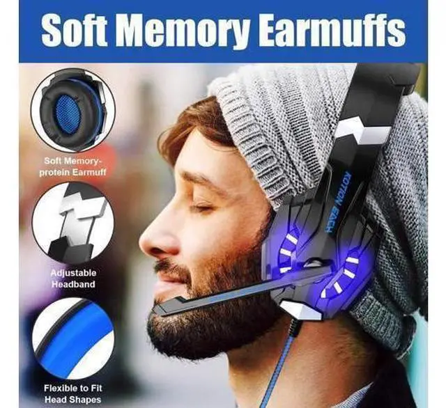 Alt view image 7 of 7 - G9000 Hifi Pro Gaming Headphone Game Headset+3200 DPI X7 Pro Gaming Mouse Gift Big Gaming Mousepad Pro Gamer in Stock