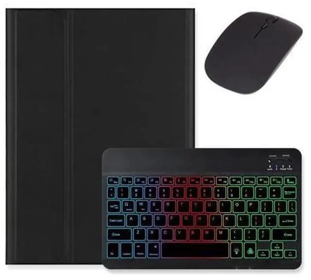 Main image of kaidisen Backlit Keyboard for Galaxy Tab S6 Lite 10.4" 2024/2022/2020 Keyboard Case with Mouse, Detachable Backlight Color Keyboard Case,Black